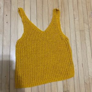 Mustard Knotted Tank